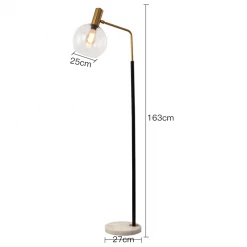 Staunton And Henry Orbit Glass Shade Floor Lamp Lighting