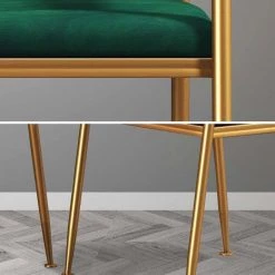 Staunton And Henry Ella Velvet Dining Chairs With Gold Legs (Set Of 2) Furniture