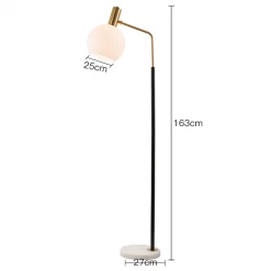 Staunton And Henry Orbit Glass Shade Floor Lamp Lighting