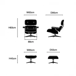 Staunton And Henry Furniture Replica Eames Lounge Chair And Ottoman