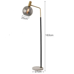 Staunton And Henry Orbit Glass Shade Floor Lamp Lighting
