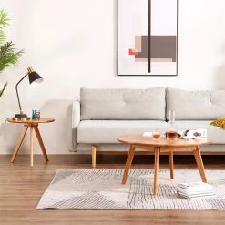 Staunton And Henry Oak Wood Tripod Side Table