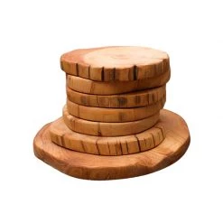 Staunton And Henry Kitchen Solid Wood Drink Coasters - Set Of 4