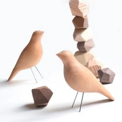 Staunton And Henry Home Accessories Wooden Bird Decorative Ornament 5 Staunton And Henry Home Accessories Wooden Bird Decorative Ornament