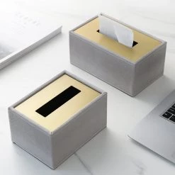 Staunton And Henry Faux Leather Tissue Box