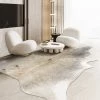Staunton And Henry Rugs Premium Grey And Cream Faux Cowhide Rug