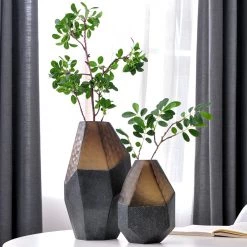 Staunton And Henry Modern Abstract Blue Glass Vase