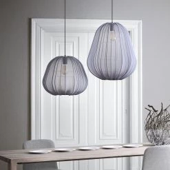 Staunton And Henry Modern Fabric Hanging Lantern Lighting