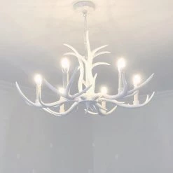 Staunton And Henry Nordic Faux Antler Chandelier Lighting