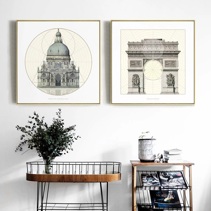 Staunton And Henry Classic Architecture Wall Art With Frame Wall Decor 8 Staunton And Henry Classic Architecture Wall Art With Frame Wall Decor