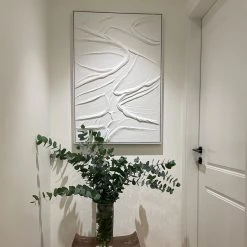 Staunton And Henry Wall Decor Modern Abstract White Oil Painting