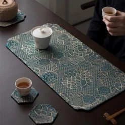 Staunton And Henry Oriental Silk Placemat - Set Of 4