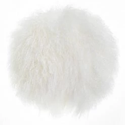 Staunton And Henry Home Accessories Plush Tibetan Wool Sheepskin Throw Cushion