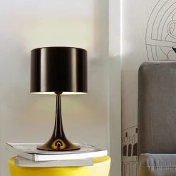 Staunton And Henry Replica Spun Light Drum Table Lamp