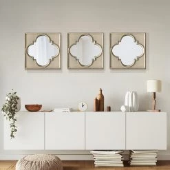 Staunton And Henry Oriental Window Frame Wall Mirror