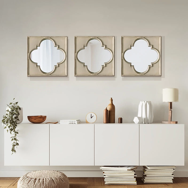Staunton And Henry Oriental Window Frame Wall Mirror 2 Staunton And Henry Oriental Window Frame Wall Mirror