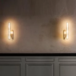 Staunton And Henry Colt Style Slim Gold Wall Light