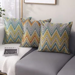 Staunton And Henry Home Accessories Chevron Pattern Throw Cushions