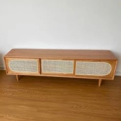 Staunton And Henry Furniture Retro Japanese Wood TV Cabinet