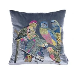 Staunton And Henry Home Accessories Parrot Embroidered Throw Cushion