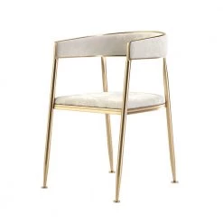 Staunton And Henry Ella Velvet Dining Chairs With Gold Legs (Set Of 2) Furniture