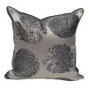 Staunton And Henry Floral Embroidered Satin Throw Cushion