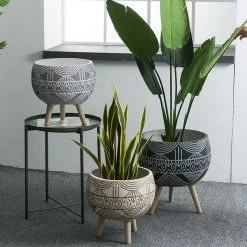Staunton And Henry Modern Moroccan Planter With Legs