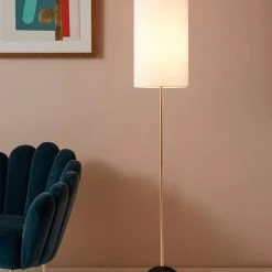 Staunton And Henry Iimari Slim Gold Floor Lamp Lighting