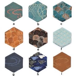 Staunton And Henry Oriental Silk Coasters - Set Of 6 Kitchen