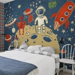 Staunton And Henry Outer Space Kids Wall Mural