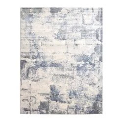 Staunton And Henry Abstract Pattern Blue And Beige Rug Rugs