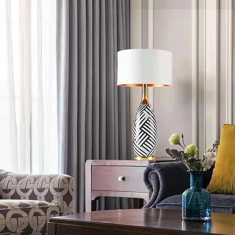 Staunton And Henry Elegant Black And White Ceramic Table Lamp Lighting 3 Staunton And Henry Elegant Black And White Ceramic Table Lamp Lighting