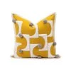 Staunton And Henry Textured Furry Yellow And Grey Throw Cushion