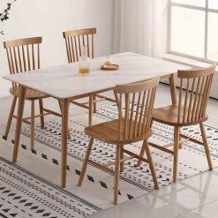 Staunton And Henry White Sintered Stone Top Dining Table