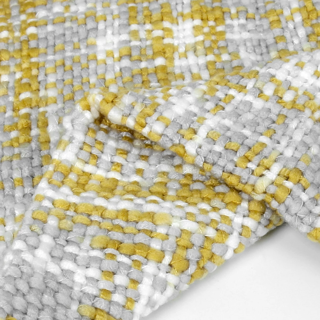 Staunton And Henry Home Accessories Yellow & Grey Throw Blanket With Tassles 2 Staunton And Henry Home Accessories Yellow & Grey Throw Blanket With Tassles