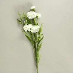 Staunton And Henry Carnation Silk Flowers - Set Of 3 Stems Home Accessories