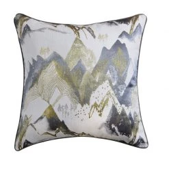 Staunton And Henry Alpine Blue Mountains Throw Cushion