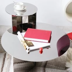 Staunton And Henry Furniture Modern Slimline Round Coffee Table