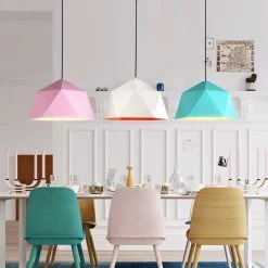 Staunton And Henry Macaron Color Geometric Pendant Light Lighting