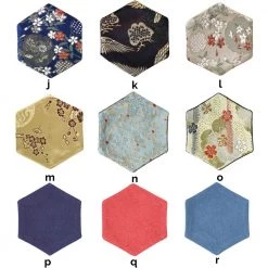 Staunton And Henry Oriental Silk Coasters - Set Of 6 Kitchen