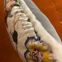 Staunton And Henry Velvet Oriental Garden Throw Cushion 23 Staunton And Henry Velvet Oriental Garden Throw Cushion