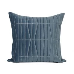 Staunton And Henry Amrin Stitched Blue Throw Cushion