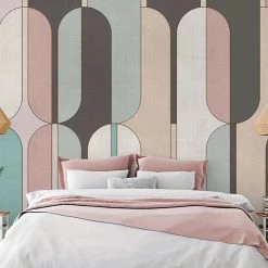 Staunton And Henry Midcentury Muted Tone Wallpaper Wall Decor
