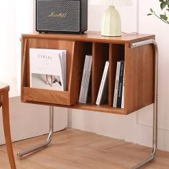 Staunton And Henry Nova Solid Wood Bookcase Side Table Cabinet Furniture