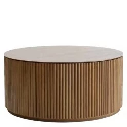 Staunton And Henry Furniture Art Deco Solid Wood Round Coffee Table