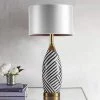 Staunton And Henry Elegant Black And White Ceramic Table Lamp Lighting