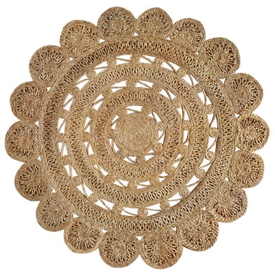 Staunton And Henry Rugs Rosetta Round Hemp Rug 3 Staunton And Henry Rugs Rosetta Round Hemp Rug
