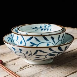 Staunton And Henry Akari Blue And White Japanese Ramen Bowl Kitchen