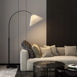 Staunton And Henry Lighting Aless Arc Gold Floor Lamp