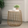 Staunton And Henry Furniture Round Metal Frame Side Table